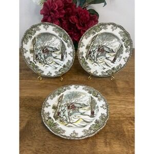 Vintage Johnson Brothers Friendly Village‎ Sugar Maples Salad Plates England